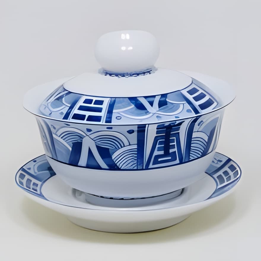 Čínský porcelánový šálek GAIWAN QUING TIAN 140 ml —