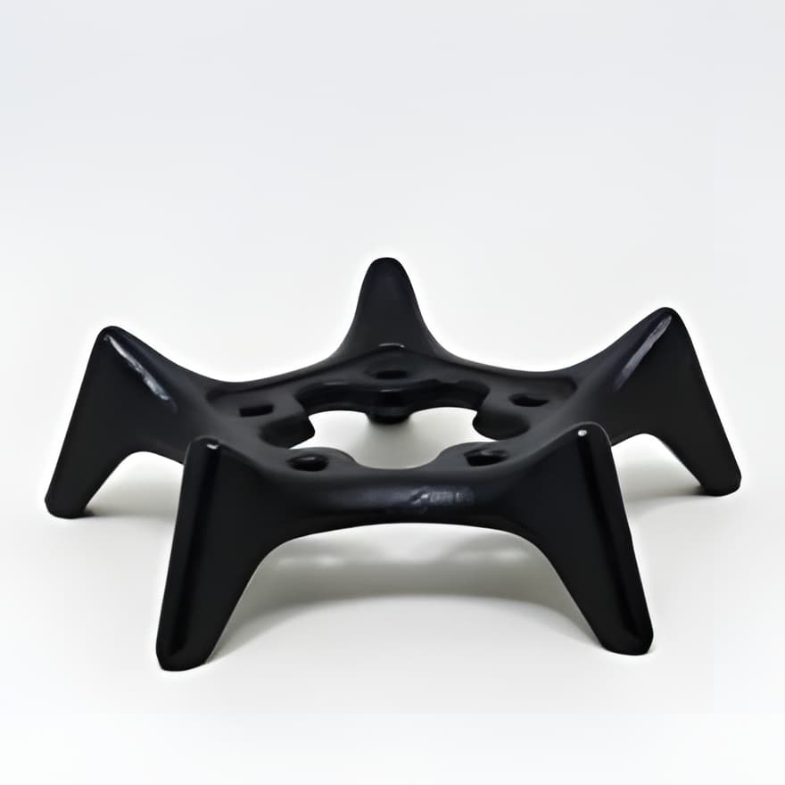 Čínský litinový podstavec BANGSHOU 10 cm - černý —