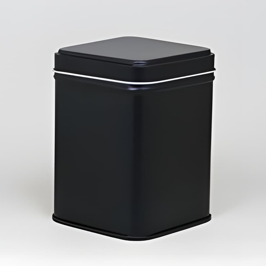 Dóza plechová 100g S - černá —