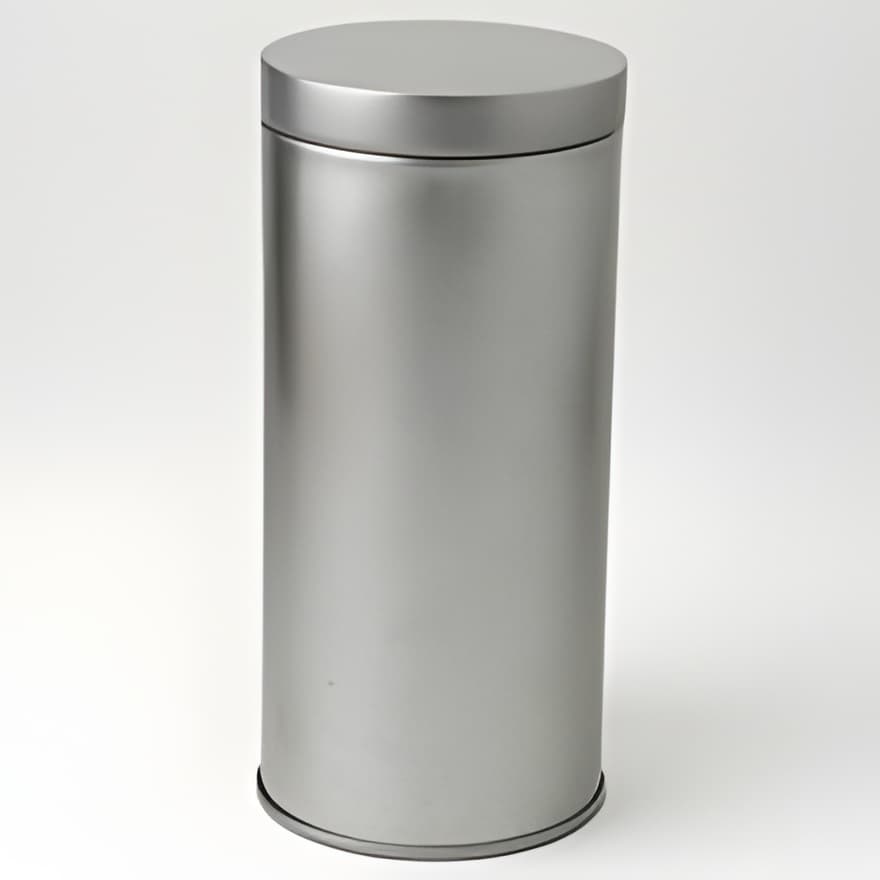 Dóza plechová - stříbrná 100g R —