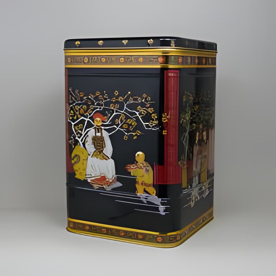 Dóza plechová 2000g S "BLACK JAPAN" —