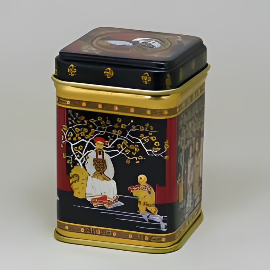 Dóza plechová 25 g S "BLACK JAPAN" —
