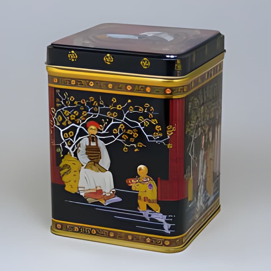 Dóza plechová 200g S "BLACK JAPAN" —