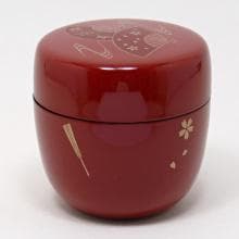 Japonská dóza na Matcha NATSUME - červená —