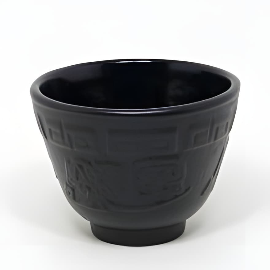 Čínský litinový šálek SANPAI 100 ml - černý —
